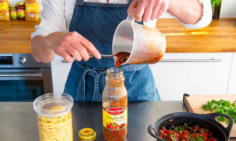 Inspiratie pastasaus verpakken Grand'Italia